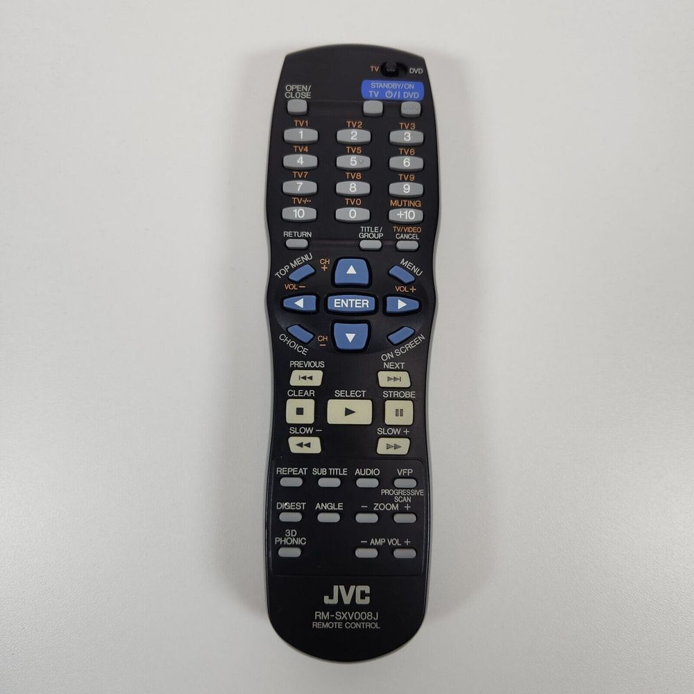 Genuine JVC RM-SXV008J‎ TV / DVD Player Remote Control OEM  TESTED and WORKS